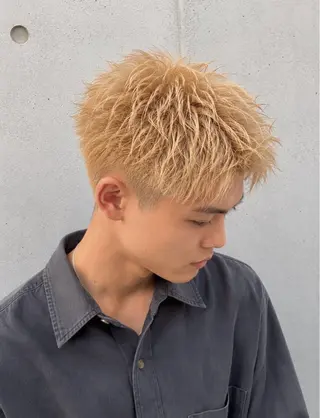 ショート カラー メンズ 似合わせ×ケア 質感🫧シオンのヘアスタイル