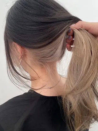 セミロング 新宿 愛香のヘアスタイル