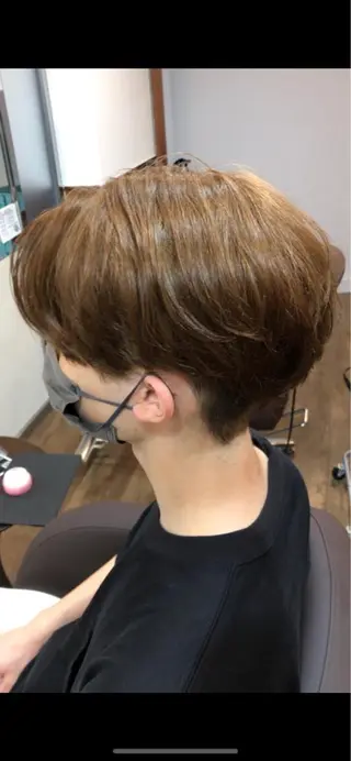 ショート カラー メンズ MATSURI BASE.AWAJIのヘアスタイル