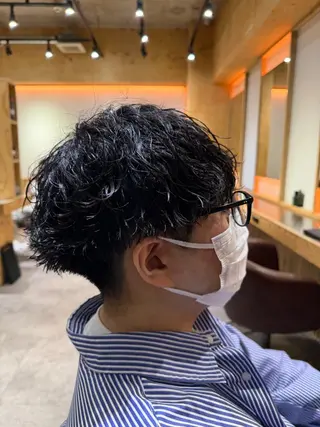 カラー パーマ メンズ パーマ特別価格🔥 宇宙のヘアスタイル