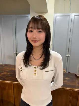 ミディアム カラー 🤩噂のMr.髪ポジ ティブ®️yu🤩のヘアスタイル