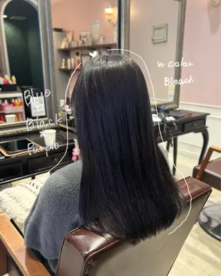 ロング カラー 🌱なゆみ🌱透明感 /ナチュラル/高宮のヘアスタイル