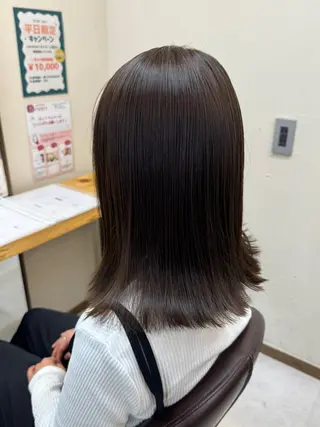 ミディアム カラー 酒井 那乃羽のヘアスタイル