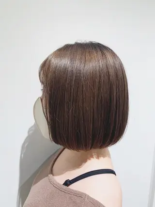 ショート カラー 透明感カラー ボブ/ 直感カラー診断のヘアスタイル