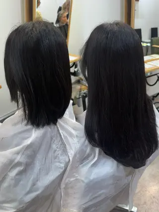 ミディアム ヘアアレンジ 髪質改善縮毛矯正/ エクステ/ひふみ🌛のヘアスタイル