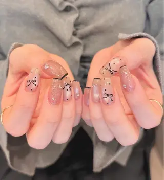 ネイル あや✨🌸長さだし カワイイ系ピンク専門のネイルデザイン