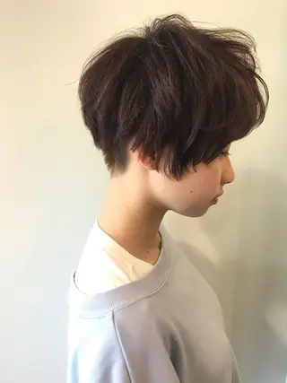 ショート カラー 縮毛矯正/ 髪質改善 /ショート 圍 崇行のヘアスタイル