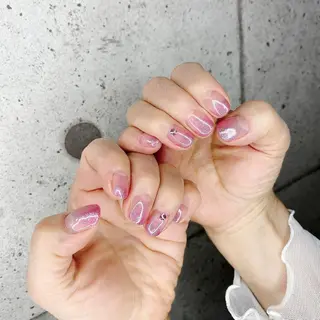 ミディアム カラー パーマ ヘアアレンジ メンズ キッズ ネイル マツエク・マツパ Salon Ｋのネイルデザイン