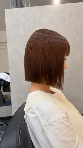 ショート カラー 🎀透明感カラー /ケアブリーチ🎀のヘアスタイル