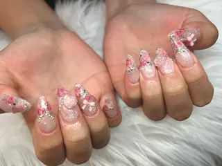 ネイル FOINAIL 🎀長さだし🎀のネイルデザイン