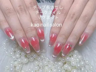 ネイル kao パラジェル スカルプ/長さだしのネイルデザイン