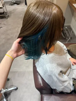 ミディアム 美髪矯正 KASUMIのヘアスタイル