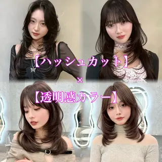ロング カラー ヘアアレンジ 艶髪特化/矯正/ 髪質改善/吉田光佑のヘアスタイル