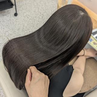 セミロング 🌻 銀座水素ケア 🌻 只腰 花のヘアスタイル