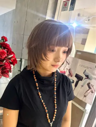 ミディアム カラー アニメデザイン美容師 ブリーチカラー/僚汰のヘアスタイル