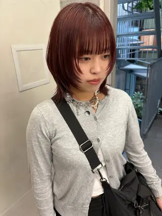 ミディアム カラー yuuna/ レイヤーカット🎀のヘアスタイル
