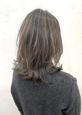 ショート カラー 縮毛矯正/髪質改善 白髪ぼかし/裕香のヘアスタイル