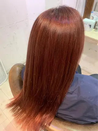 ロング カラー 北川 智海のヘアスタイル