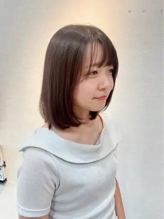 ミディアム カラー 透明感カラー/艶髪 🌷ちばなお🌷のヘアスタイル
