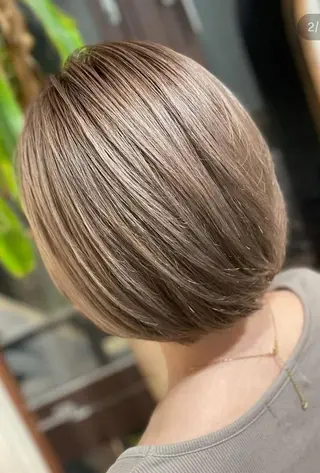 ロング カラー ブリーチカラー矢場町 ハイトーン 栄 平野のヘアスタイル