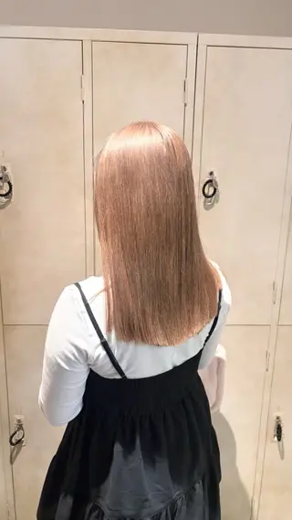セミロング 🤍ブリーチ/韓国 レイヤー/愛珠🎀のヘアスタイル
