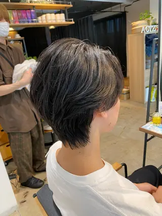 ミディアム パーマ メンズ みつけ／メンズカット メンズパーマのヘアスタイル