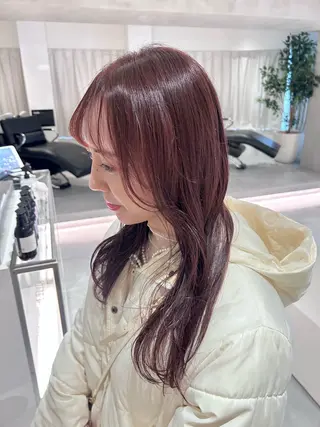 カラー 🪞透け感&韓国ヘア 🪞honokaのヘアスタイル