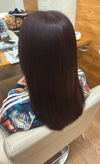 カラー 前田亜莉沙　暖色 カラー／メンズカットのヘアスタイル