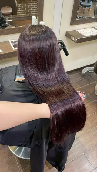 ロング カラー 艶カラー/髪質改善/ ネイル🦋 レア🦋のヘアスタイル