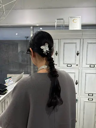 ロング ヘアアレンジ CreBiA🎀 ayaのマツエク・マツパデザイン