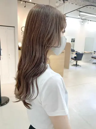 ロング カラー 樫原裕二/似合わせ カット/透明感カラーのヘアスタイル