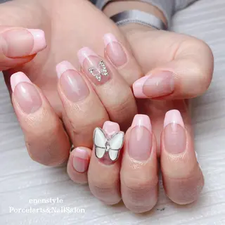 ミディアム ネイル 🐾enen style 🐾のネイルデザイン