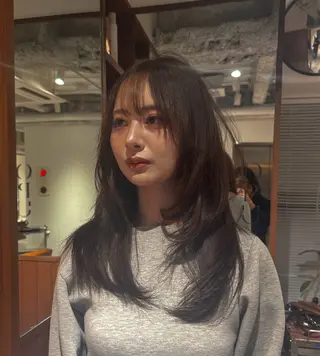 ロング カラー ヘアアレンジ レイヤーカット 赤み消し　店長/大和のヘアスタイル