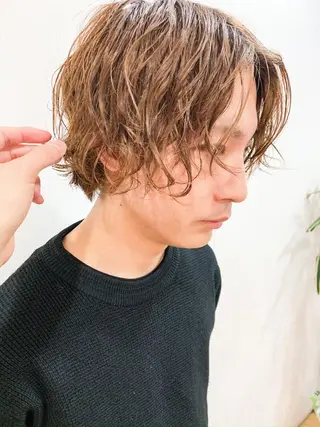 ショート カラー パーマ ヘアアレンジ メンズ メンズスタイル ly本厚木のヘアスタイル