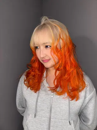 セミロング カラー デザインカラー /rioのヘアスタイル