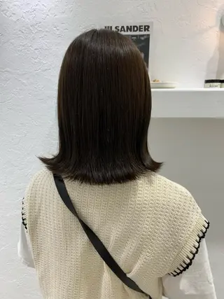 ミディアム カラー ブリーチなしWカラー ／レイヤー🎀マリノのヘアスタイル