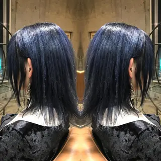 ミディアム カラー パーマ ヘアアレンジ メンズ キッズ ネイル マツエク・マツパ サロンドミルク 渋谷高比良のヘアスタイル