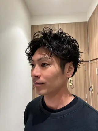 パーマ メンズ 🫧韓国レイヤー🫧 山本 侑平のヘアスタイル