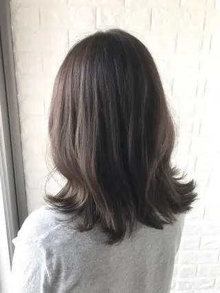 ミディアム カラー 髪質改善縮毛矯正 美容師✂️山崎竜二のヘアスタイル