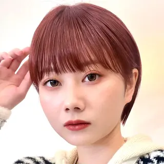 ショート カラー ヘアアレンジ 暖色/ショート/ボブ /hana🌸のヘアスタイル