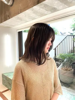 ミディアム カラー 🫧 momokaのヘアスタイル