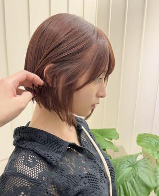 ショート カラー 髪質改善/パーマ/ 暖色カラー❤Reiのヘアスタイル