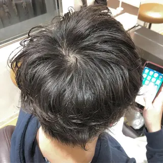 ショート パーマ メンズ ACHE zippy /伊藤のヘアスタイル
