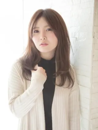 セミロング カラー HAIR COLOR CAFE神戸元町店のヘアスタイル