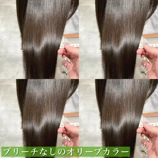セミロング カラー navile原宿 yumaのヘアスタイル
