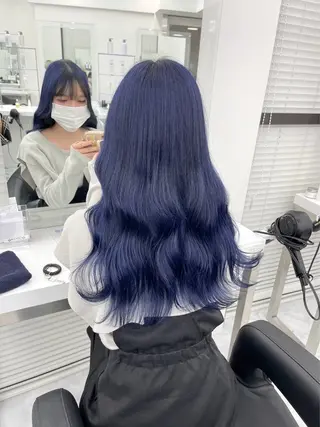 ロング カラー 流行りの透明感カラー ×縮毛矯正🤍ユウのヘアスタイル