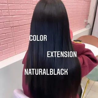 ロング カラー エクステ🩵ブリーチ 韓国ヘア🩵KAEのヘアスタイル