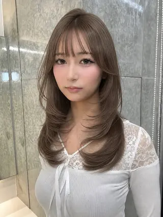 ロング 博多ベージュ 🐻松井傑のヘアスタイル