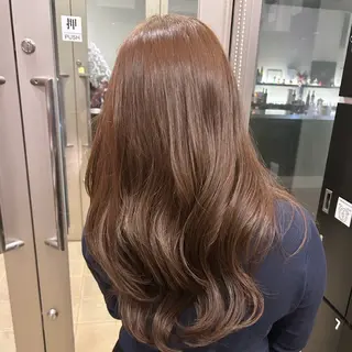 セミロング カラー りん🌷︎透明感カラ ー/ヘアアレンジのヘアスタイル