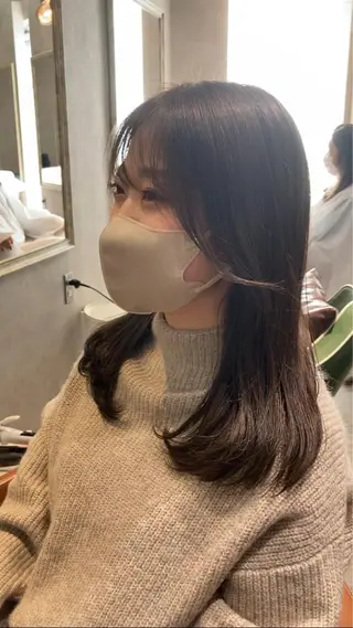 セミロング カラー ✨髪質改善✨ 河合一樹のヘアスタイル
